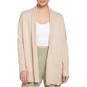 CALIA Journey Open Front Cardigan Beige Tan Longsleeve Oversized LARGE